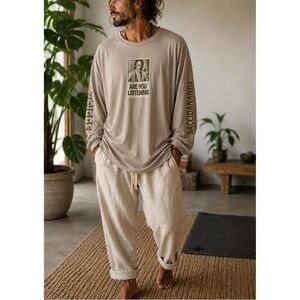 Allen Watts long sleeve shirt.  "Are You Listening" XL-XXL